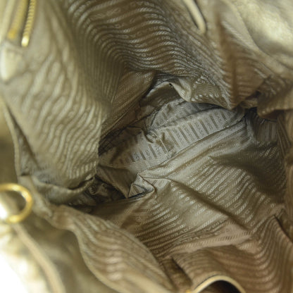 Prada Nappa Gaufre Tote Platino 7 of 7