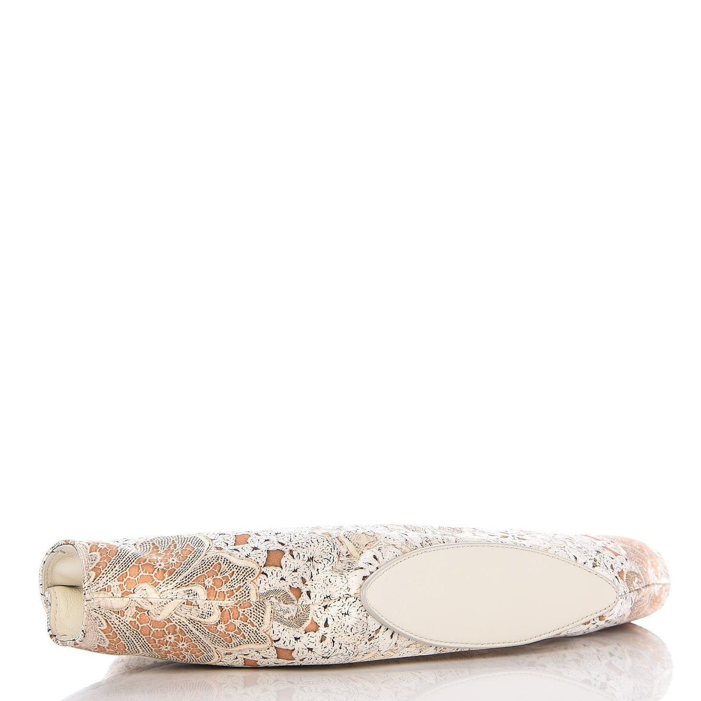 Silk Lace Print De Manta Clutch Bag