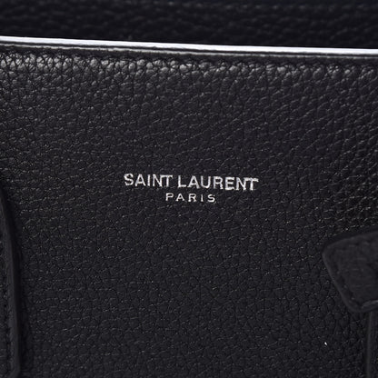 Saint Laurent Grained Calfskin Baby Sac De Jour Souple Black 6 of 13