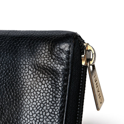 Chanel Caviar Timeless CC Zip Around Organizer Wallet 12 of 12