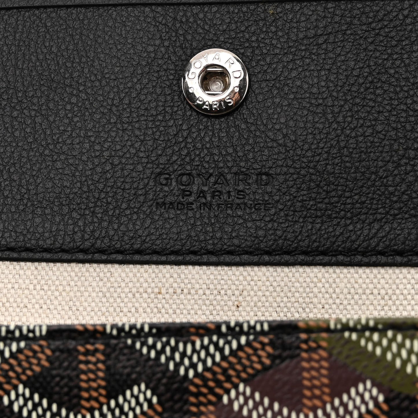 Goyardine Saint Louis Lettres Camouflage PM Black Green