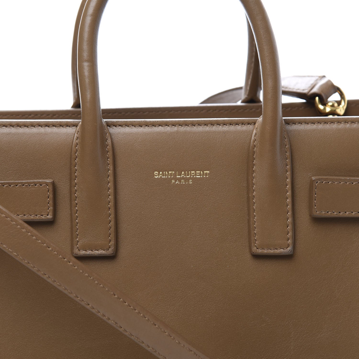 Saint Laurent Calfskin Nano Sac De Jour Dark Beige 10 of 11