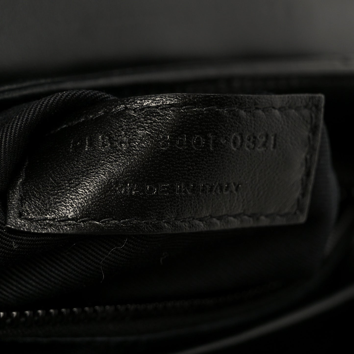 Calfskin Y Quilted Monogram Monochrome Toy Loulou Crossbody Bag Black
