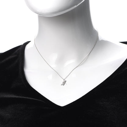 Tiffany 18K White Gold Diamond Enchant Dragonfly Pendant Necklace 2 of 5