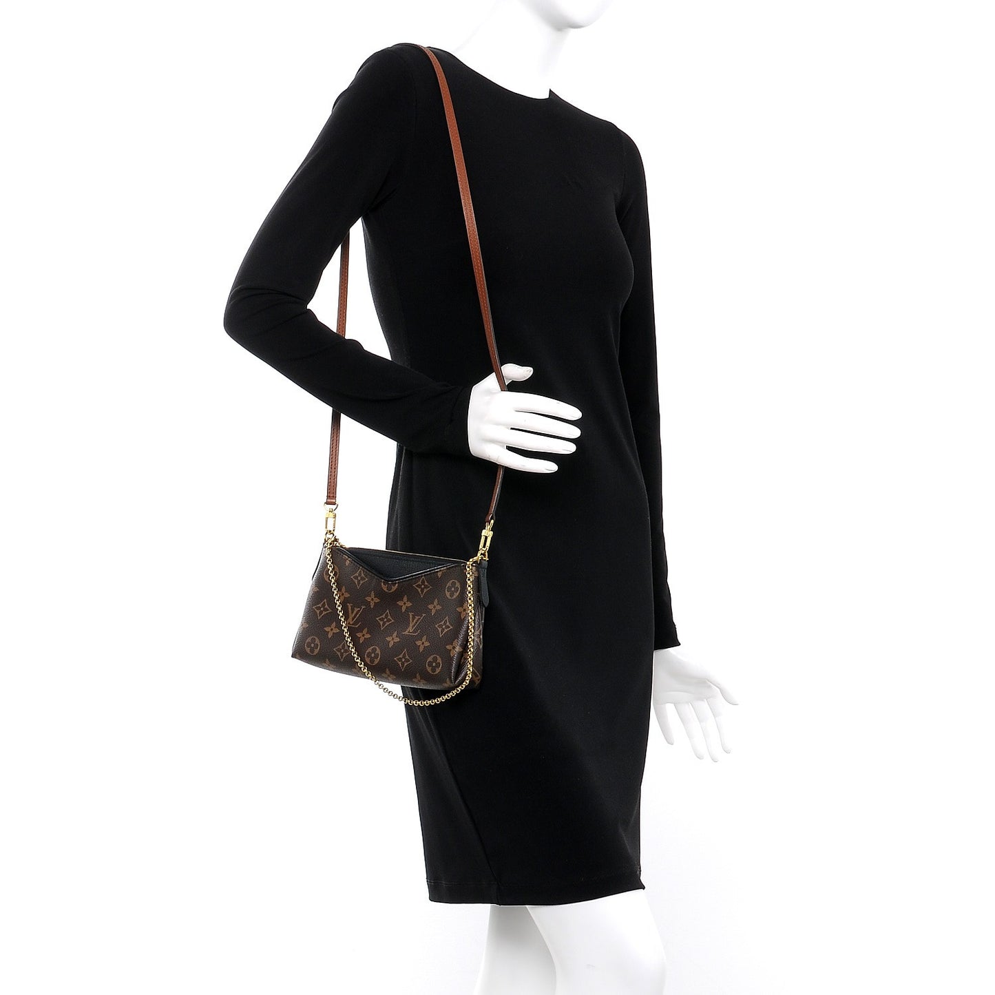 Monogram Pallas Clutch Black