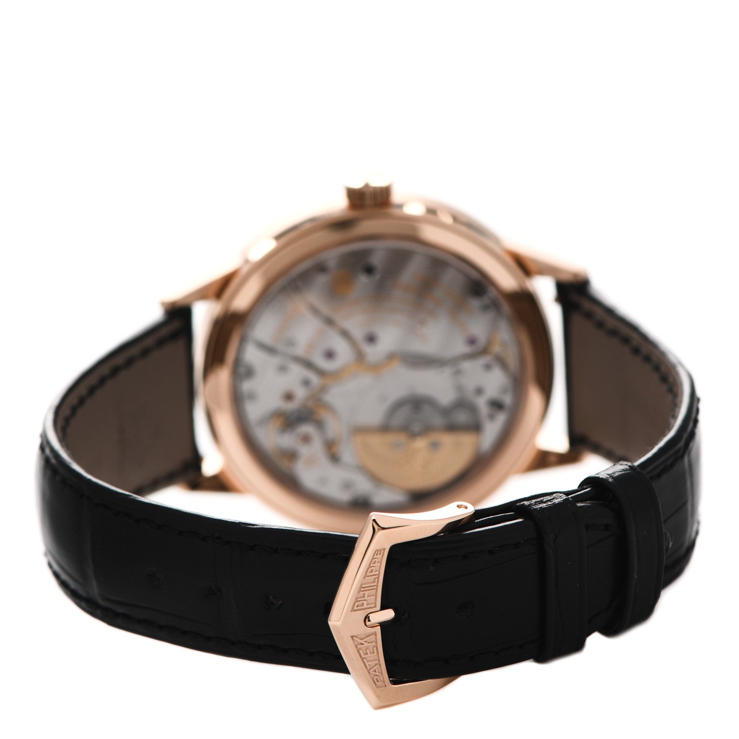 Patek Philippe 18K Rose Gold Alligator 40.5mm Annual Calendar Regulator Display Automatic Watch Graphite 5235/50R 3 of 5