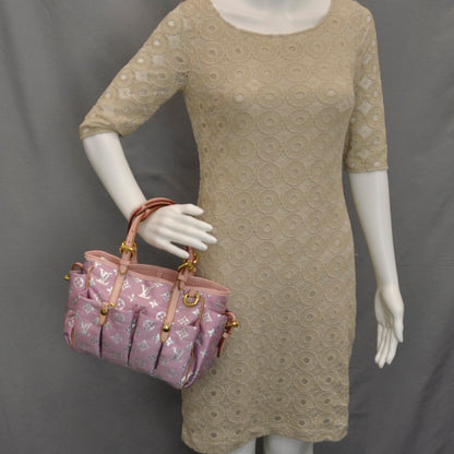 Louis Vuitton Monogram Glitter Cabas Pink 2 of 8
