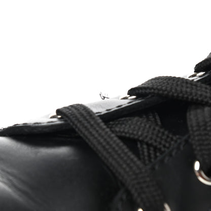 Fendi Calfskin Stretch Fabric Rockoko Biker Boots 38.5 Tobacco Black Marino 10 of 10