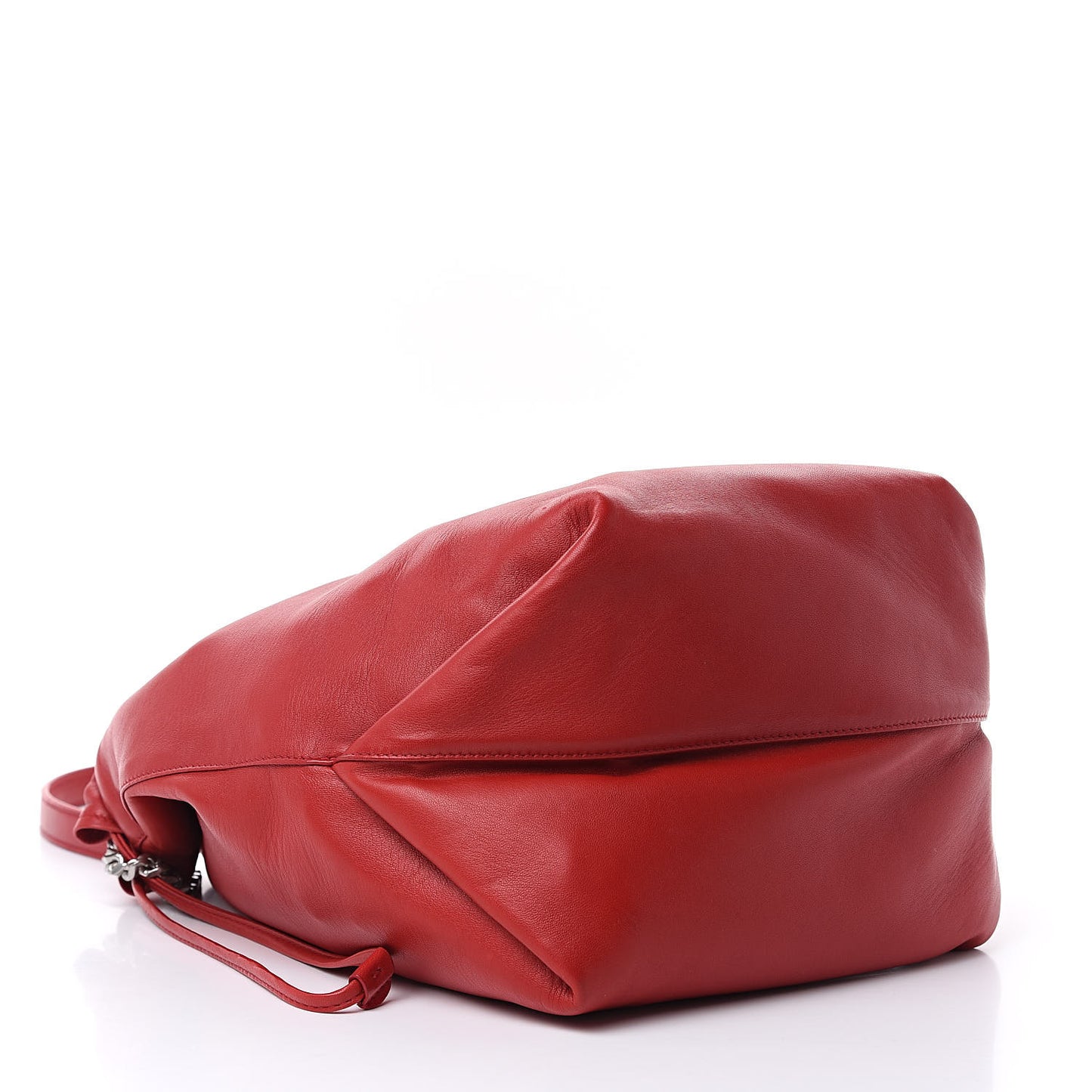 Lambskin Teddy Drawstring Bag Eros Red