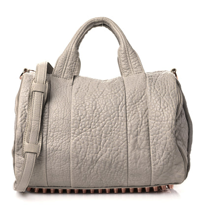 Alexander Wang Pebbled Lambskin Rocco Grey Rose Gold Hardware 1 of 9