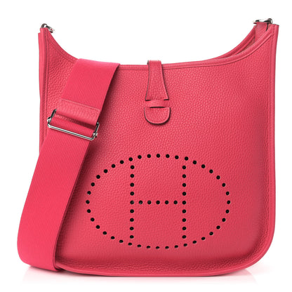 Hermes Taurillon Clemence Evelyne III PM Rose Extreme 1 of 9