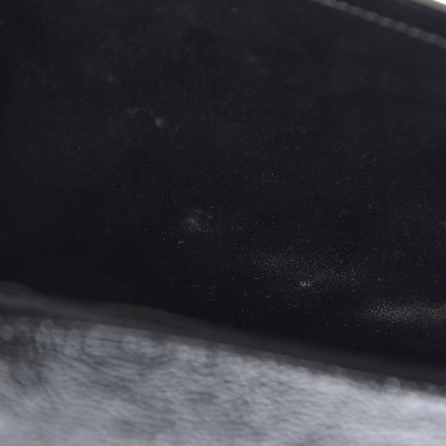Saint Laurent Textured Patent Monogram Large Belle De Jour Clutch Black 10 of 12