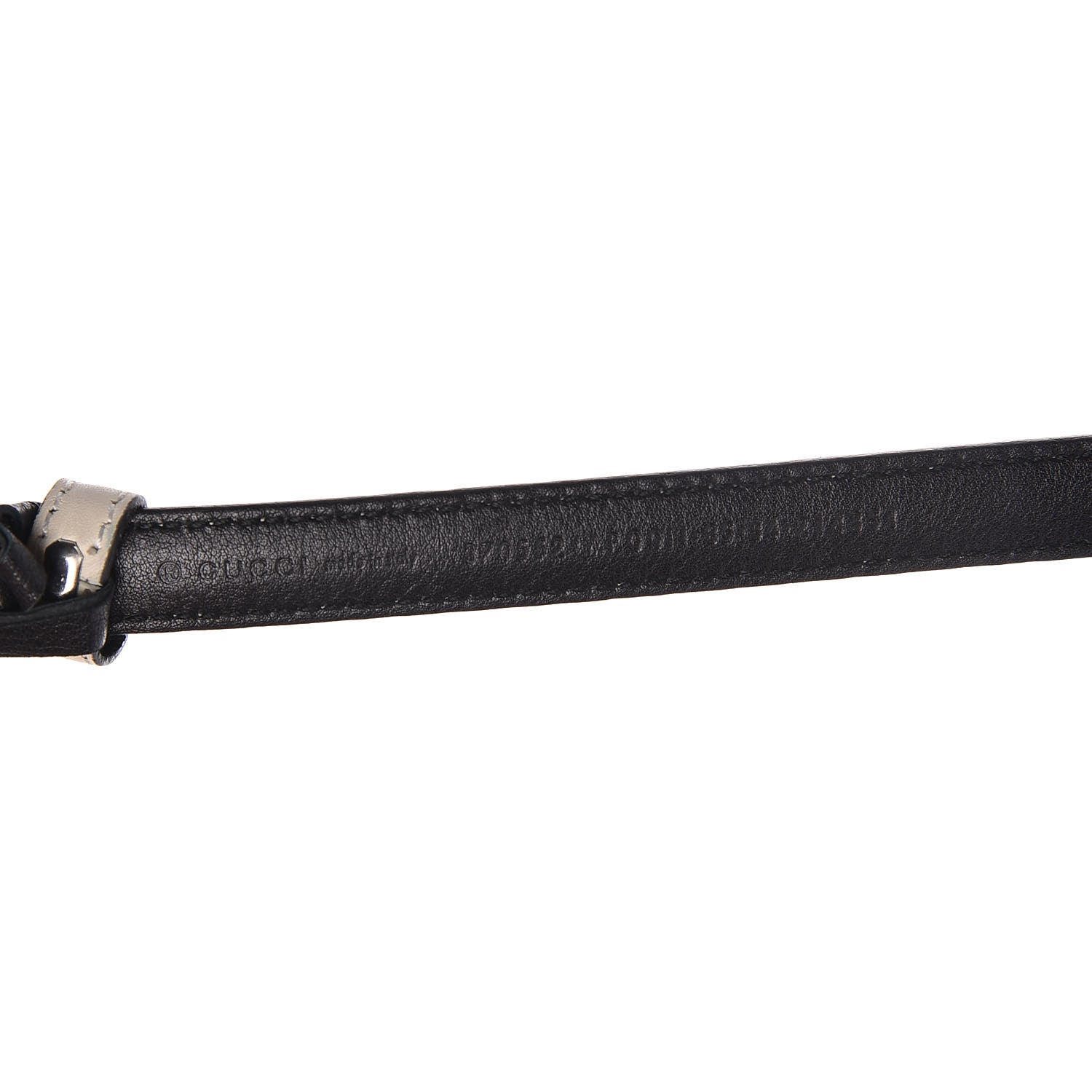 Gucci Moon Calfskin Nickel Interlocking G 20mm Belt 85 34 Mystic White 4 of 7