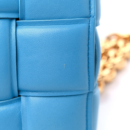 Bottega Veneta Lambskin Maxi Intreccio Padded Chain Cassette Crossbody Bag Swimming Pool 11 of 11