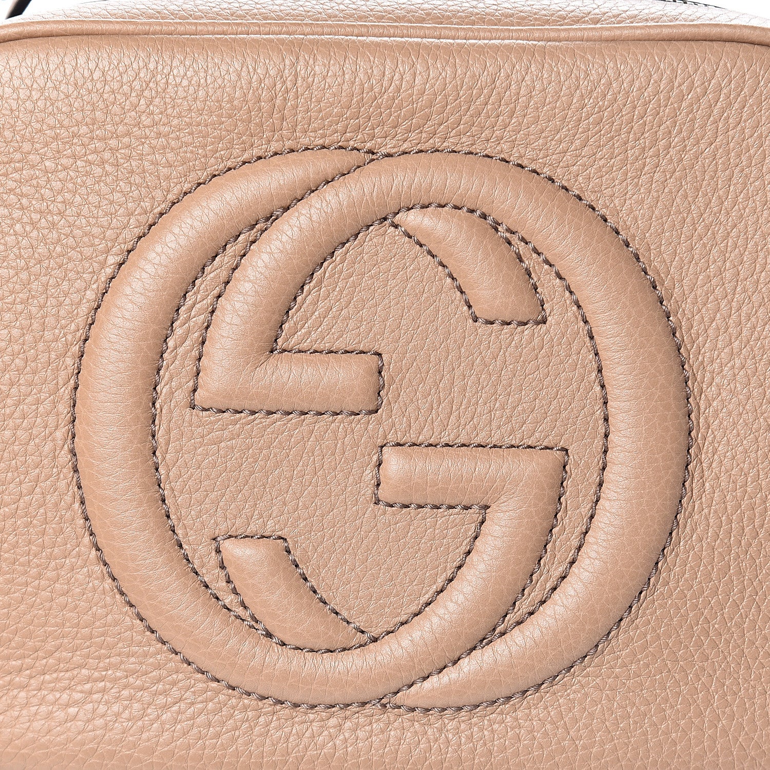 Gucci Pebbled Calfskin Small Soho Disco Bag Camelia 6 of 8