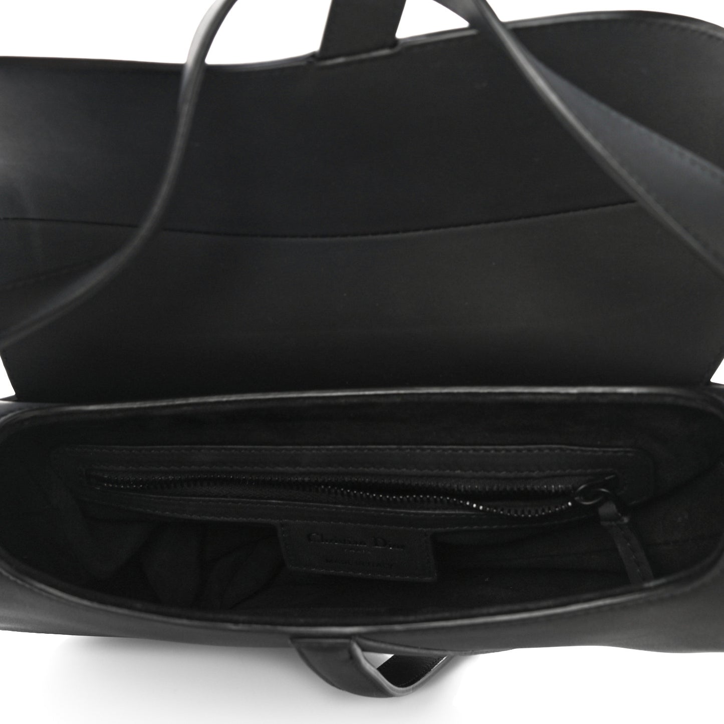 Ultra Matte Calfskin Saddle Bag Black