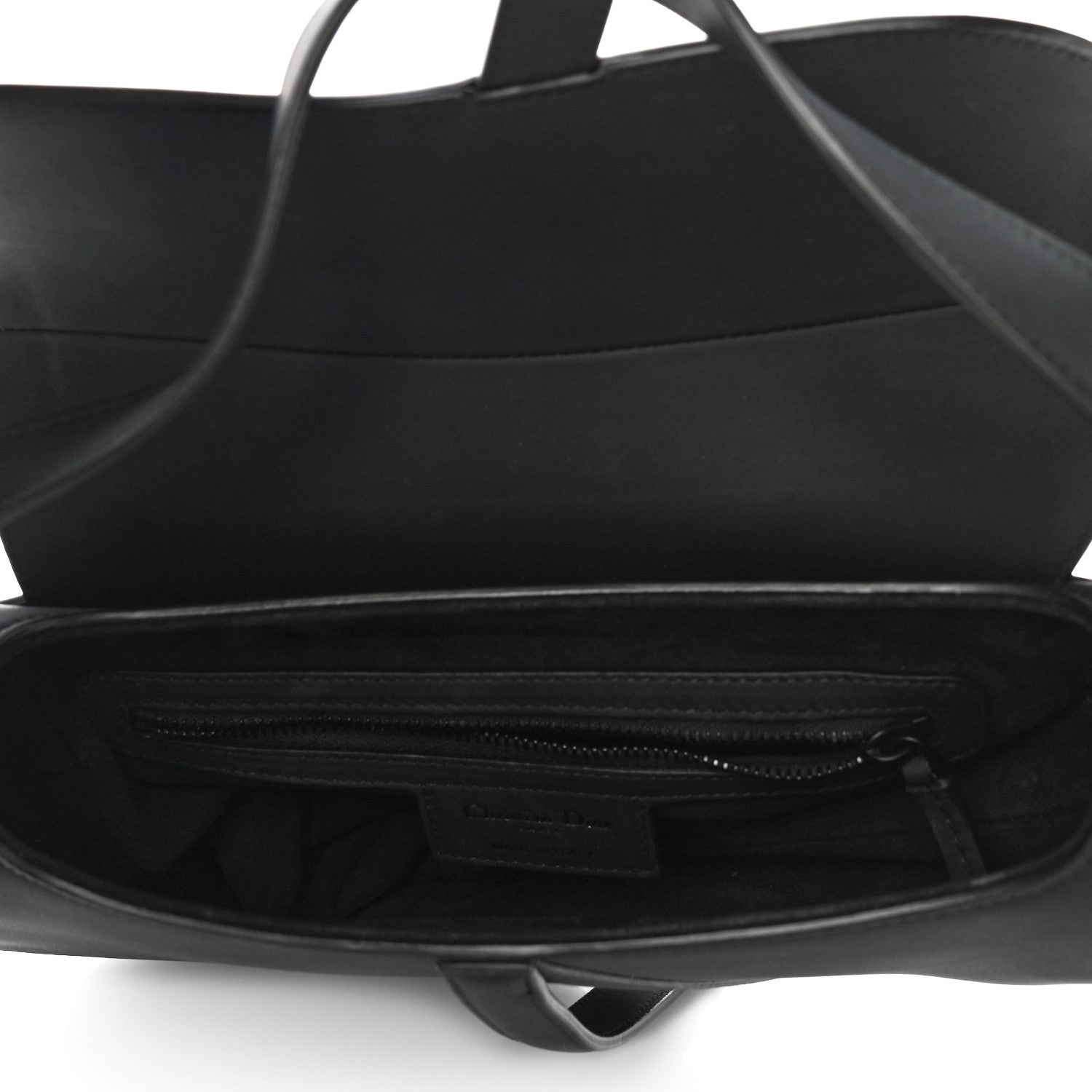 Christian Dior Ultra Matte Calfskin Saddle Bag Black 5 of 11