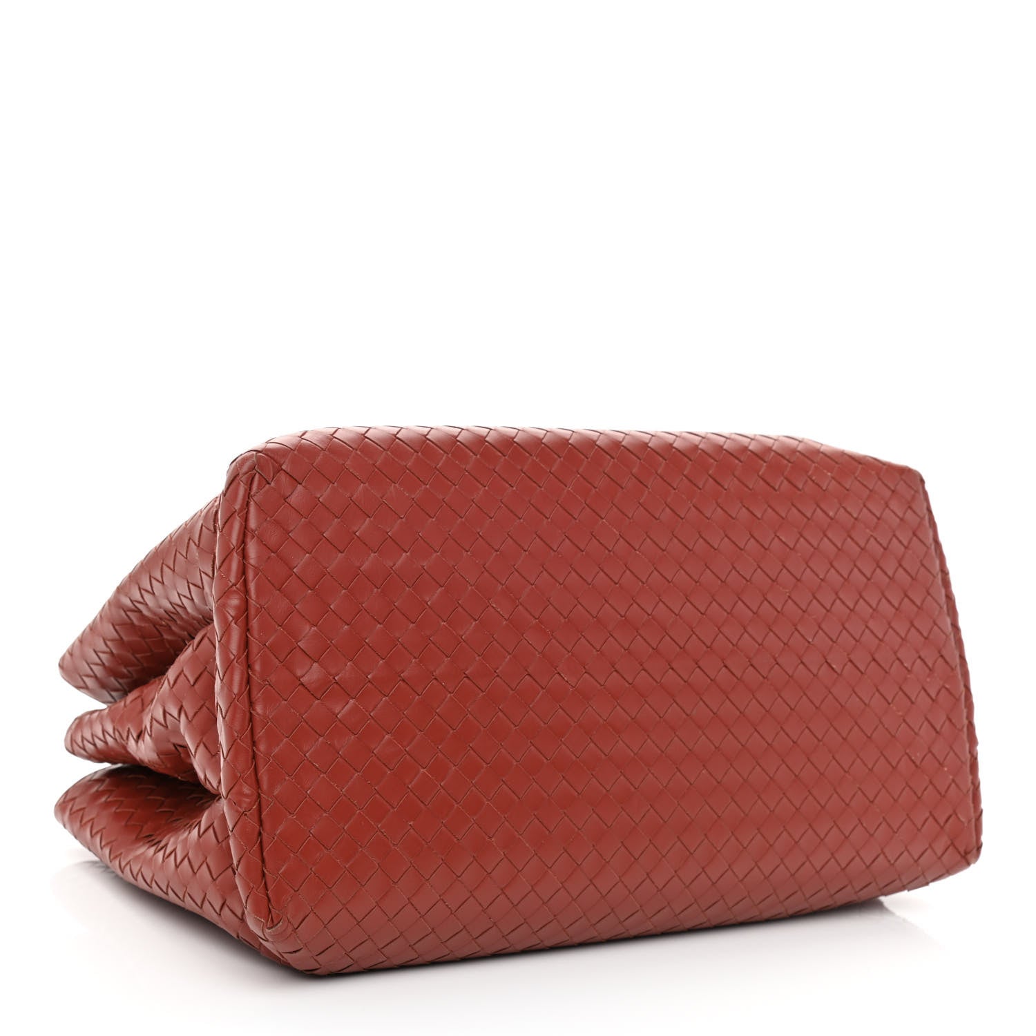 Bottega Veneta Light Calf Intrecciato Medium Roma Dark Red 4 of 10