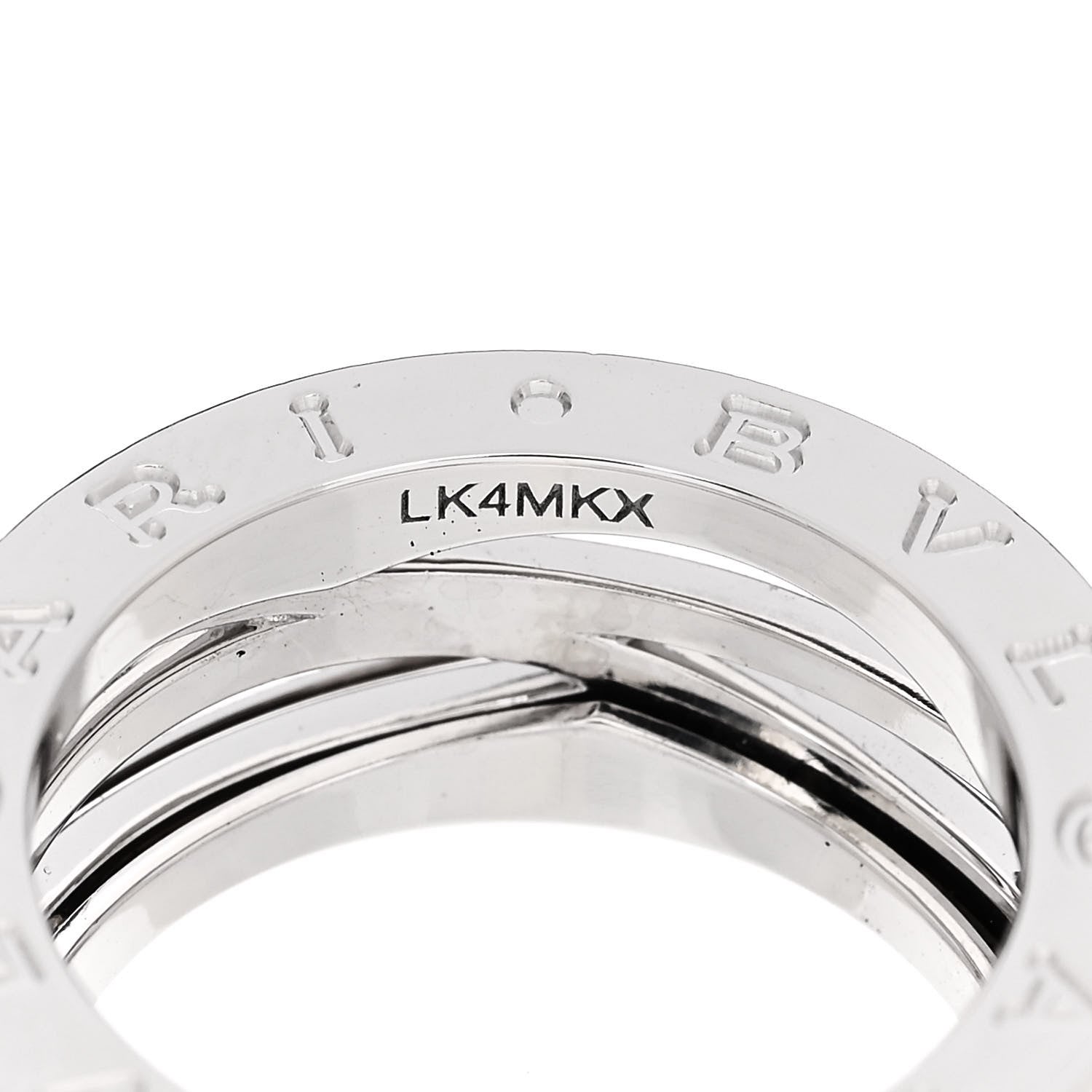 Bulgari 18K White Gold B.Zero1 Legend Three-Band Ring 53 6.25 5 of 7
