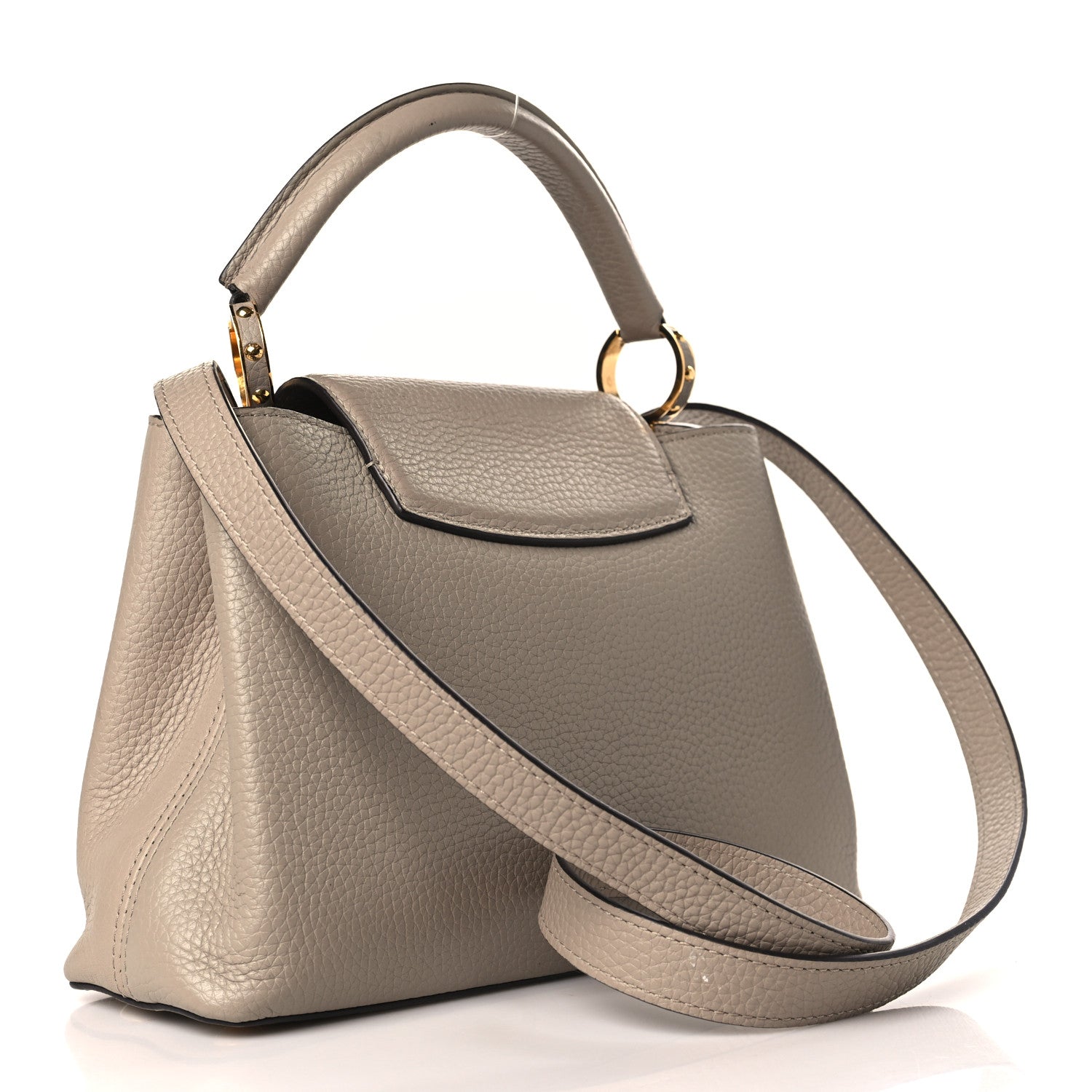 Louis Vuitton Taurillon Capucines BB Galet 3 of 8
