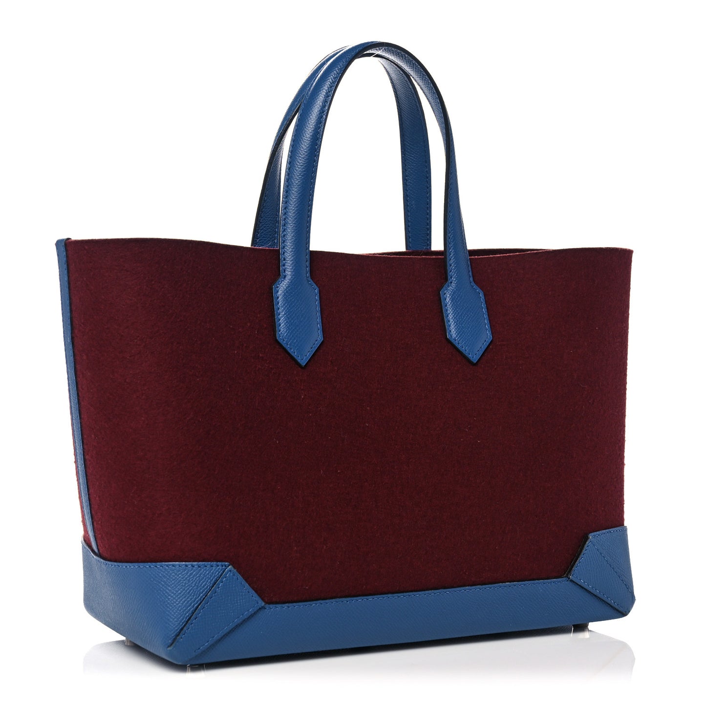 Felt Epsom Maxibox Cabas 30 Bordeaux Bleu Agate
