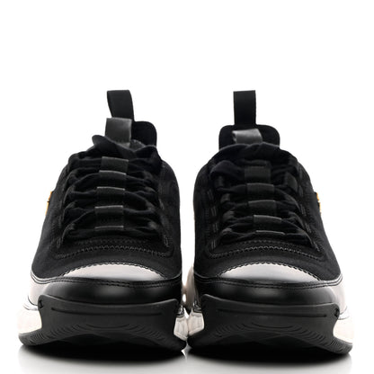 Chanel Velvet Calfskin Mixed Fibers CC Sneakers 36 Black 2 of 11