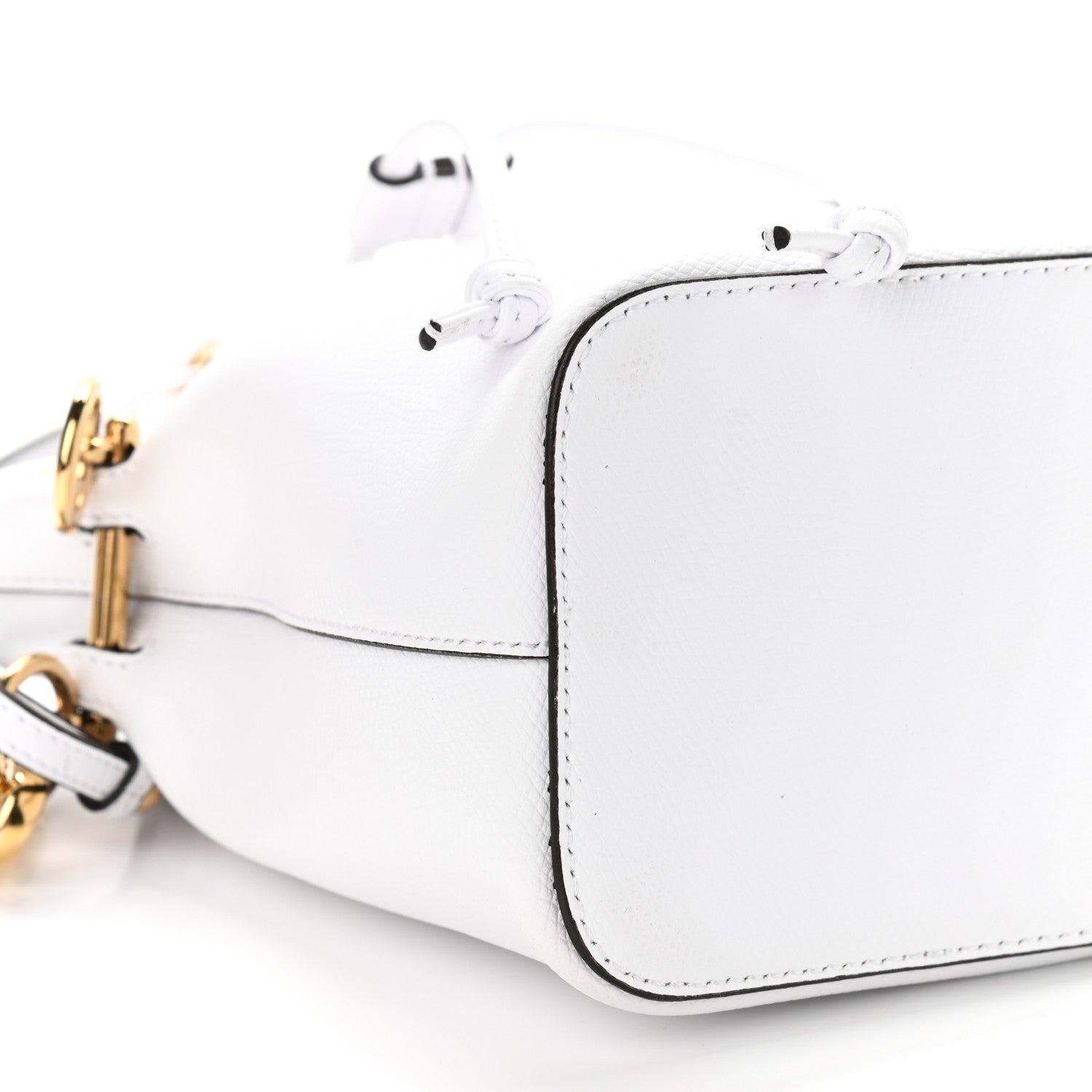 Fendi Vitello Cruise F is Fendi Mini Mon Tresor Bucket Bag Optical White 12 of 13