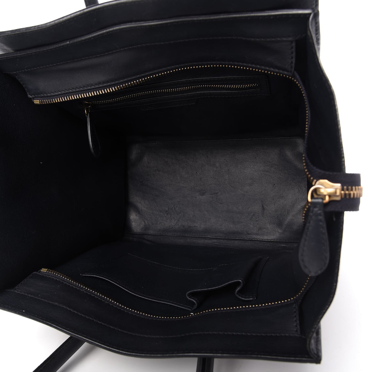 Smooth Calfskin Mini Luggage Navy Blue