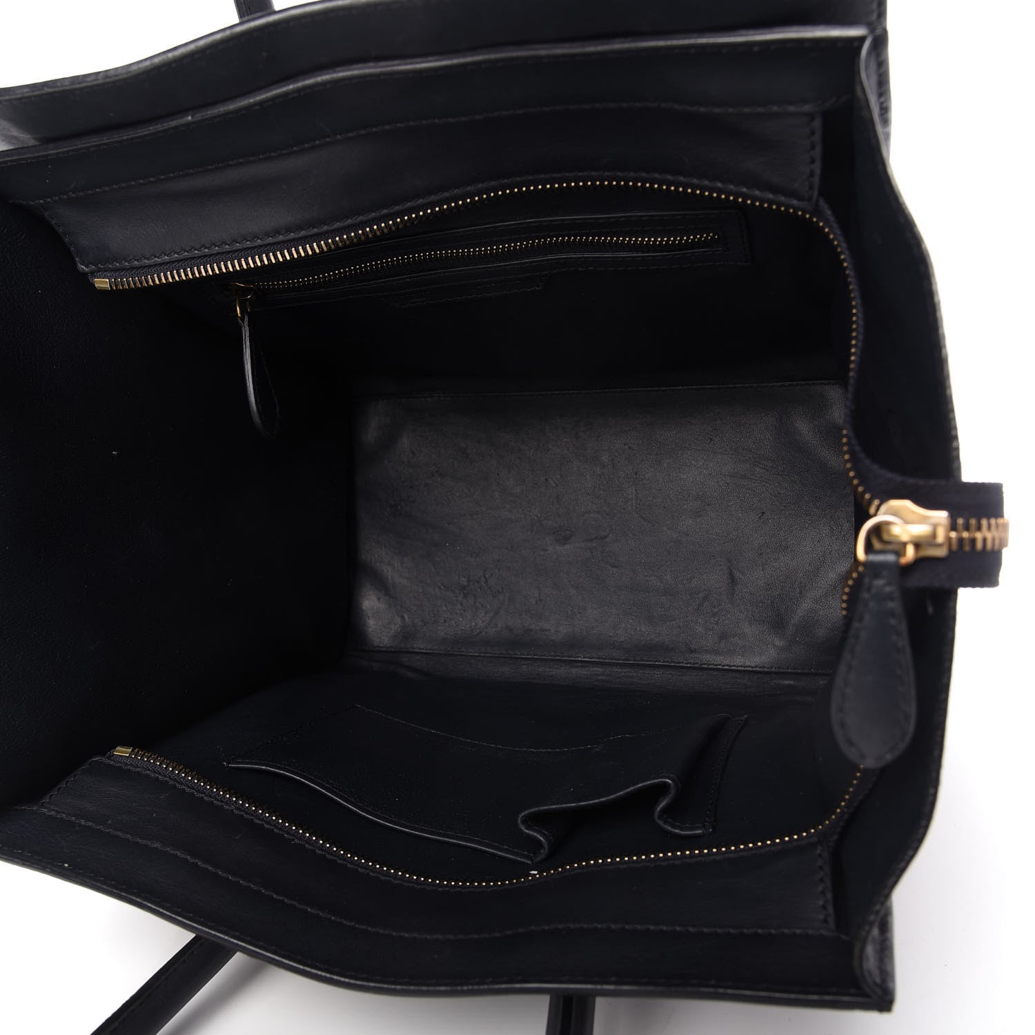 Celine Smooth Calfskin Mini Luggage Navy Blue 5 of 10