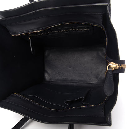 Celine Smooth Calfskin Mini Luggage Navy Blue 5 of 10