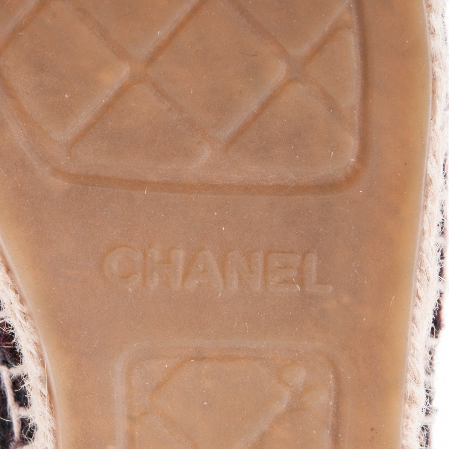 Chanel Flannel CC Espadrilles 40 Navy Dark Red 7 of 10