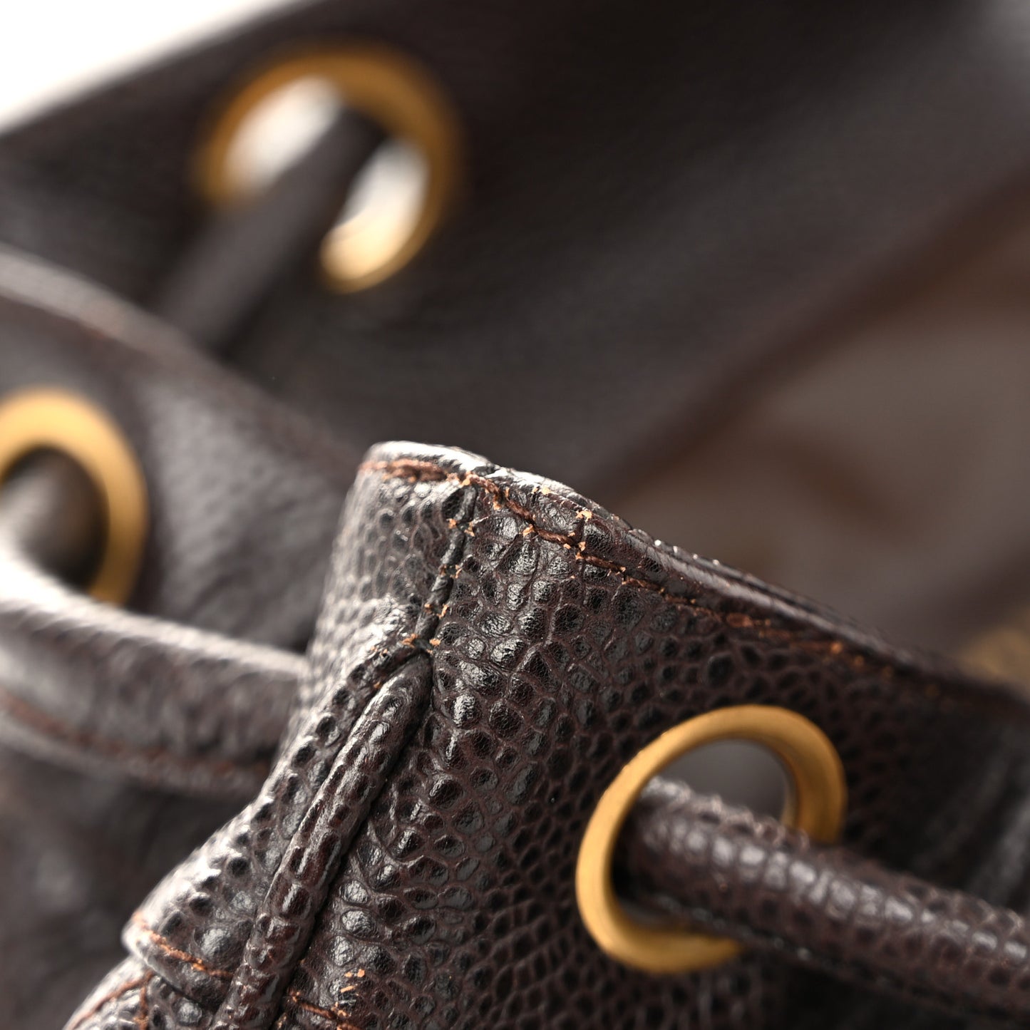 Caviar Quilted CC Backpack Brown