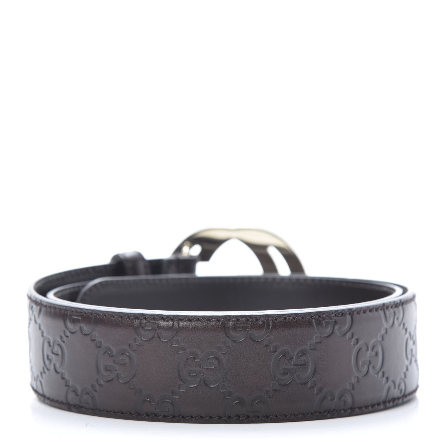 Gucci Guccissima Interlocking G 40mm Belt 85 34 Brown 2 of 5