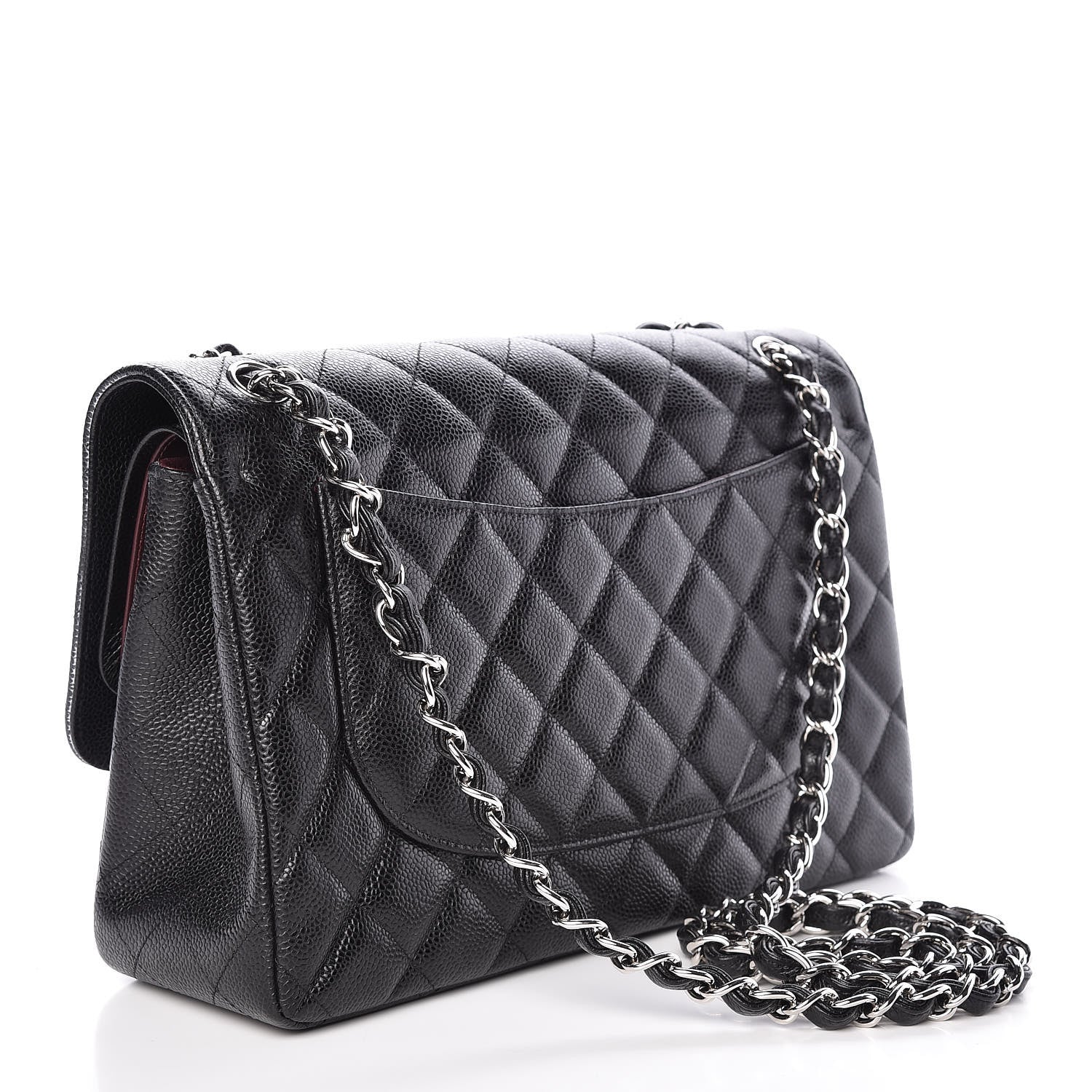 Chanel Caviar Quilted Jumbo Double Flap Black 3 of 15