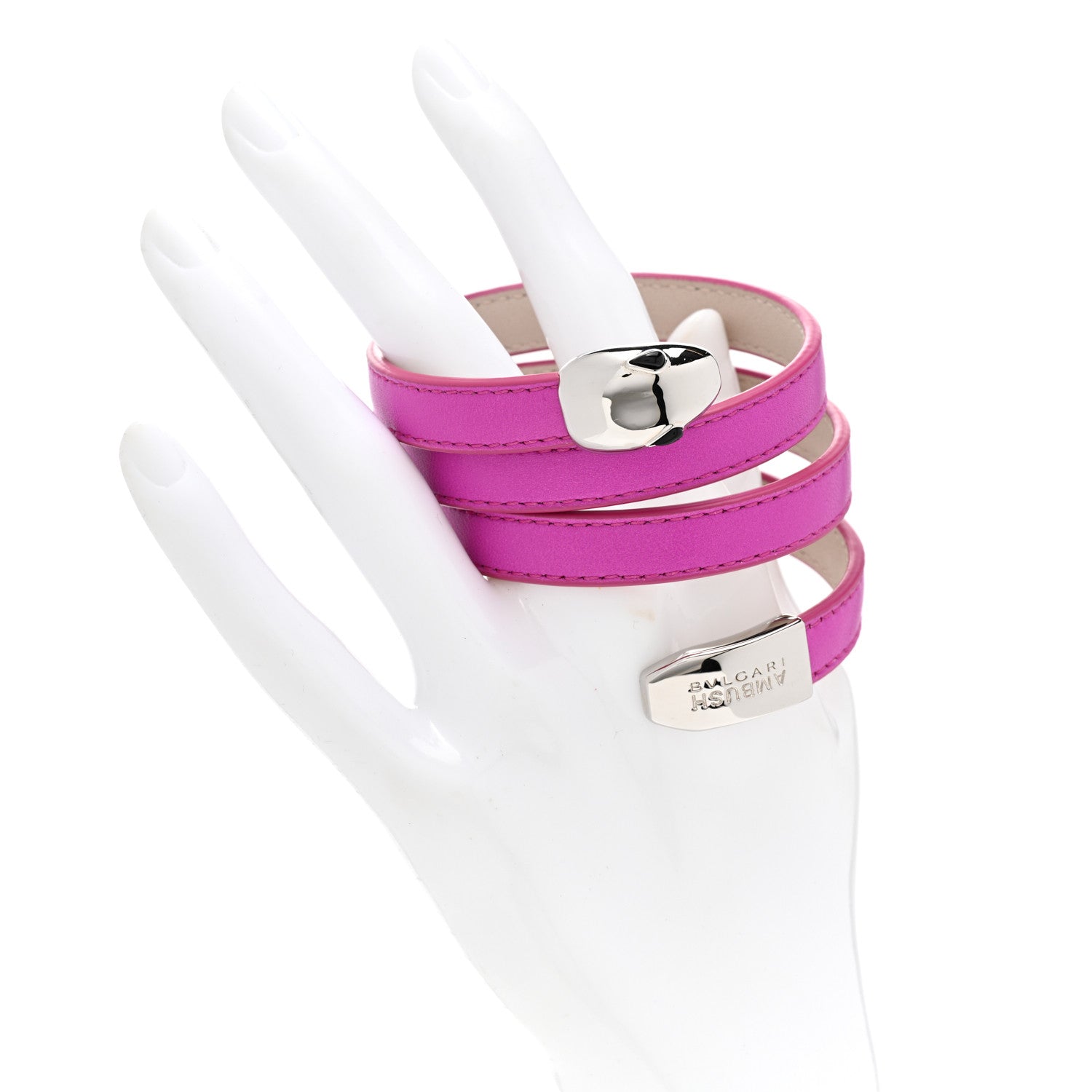 Bulgari X AMBUSH Calfskin Bracelet Pink 2 of 5