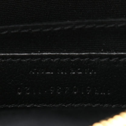 Saint Laurent Denim Quilted Monogram Round Crossbody Bag Rodeo Blue 7 of 11