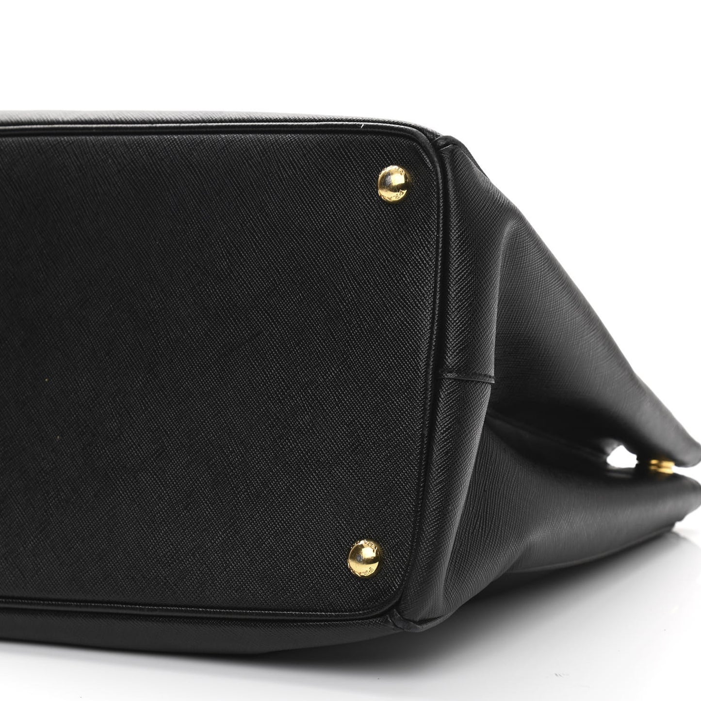 Saffiano Large Galleria Double Zip Tote Black