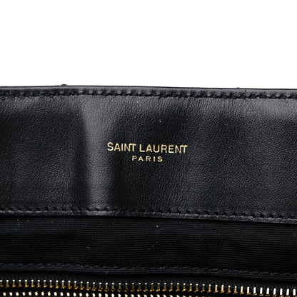 Saint Laurent Calfskin Y Quilted Monogram Large Loulou Chain Satchel Black 8 of 20