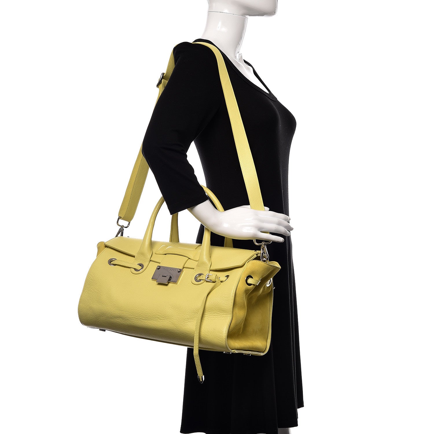 Jimmy Choo Calfskin Medium Rosalie Citrine 2 of 10