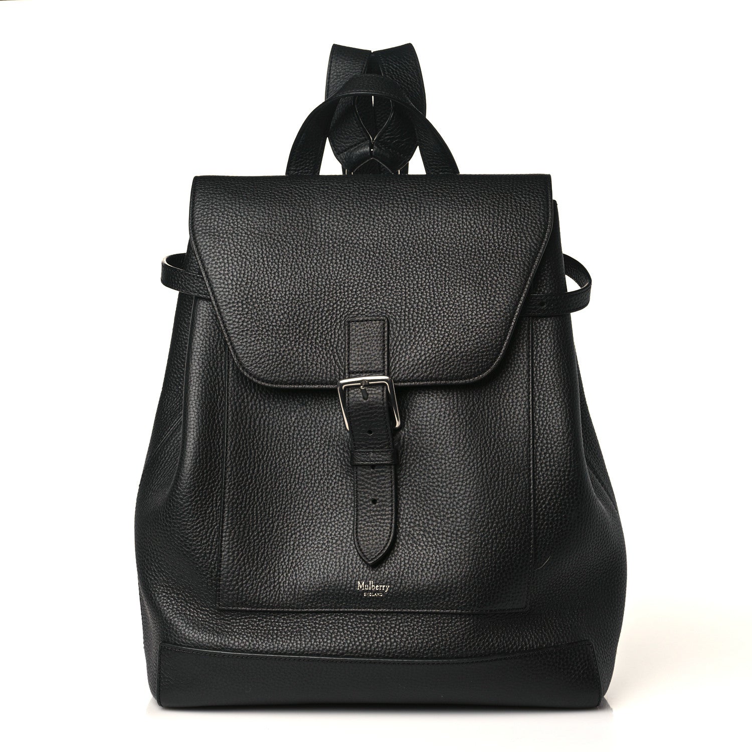 Mulberry Classic Grain Calfskin Chiltern Backpack Black 1 of 7