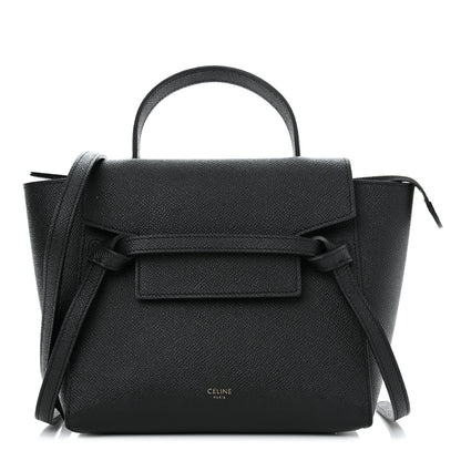 Celine Grained Calfskin Nano Belt Bag Black 1 of 12