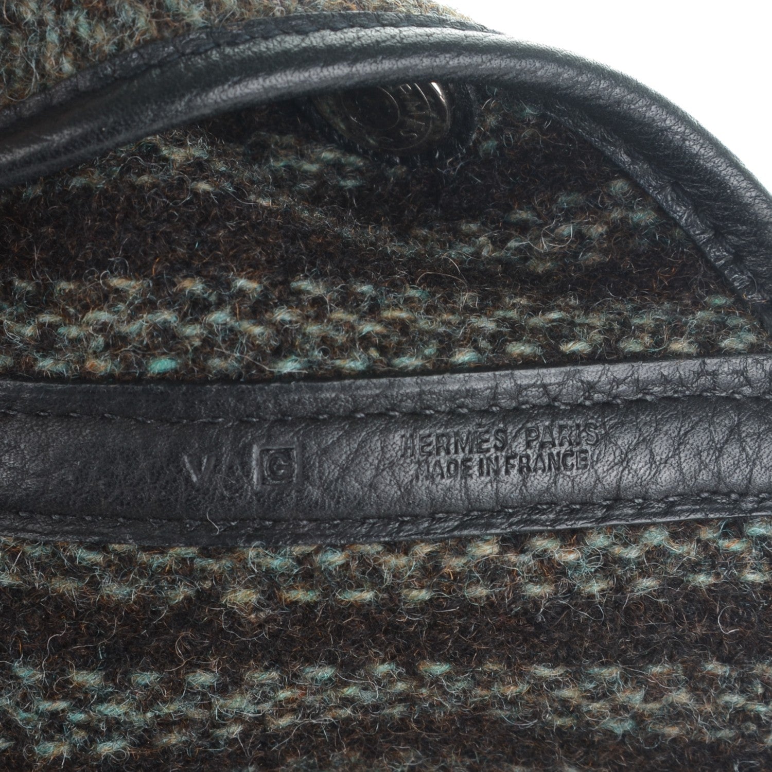 Hermes Ribbed Wool Negonda Garden Party 36 MM Black 6 of 6