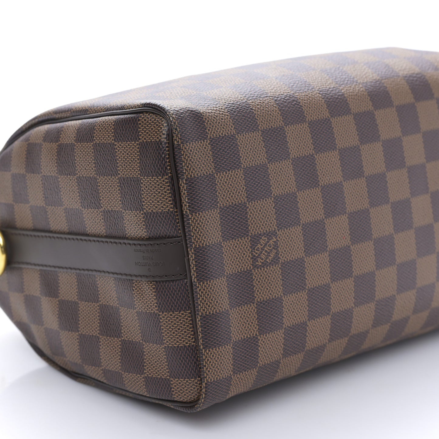 Damier Ebene Braided Speedy Bandouliere 25 Pink