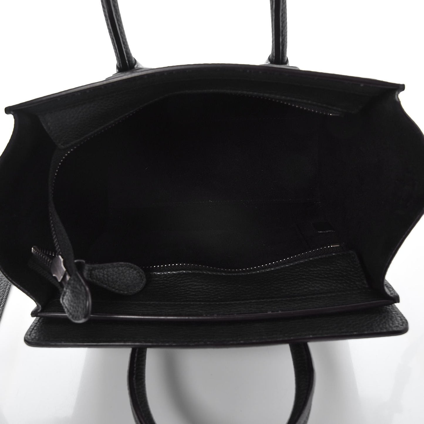 Drummed Calfskin Nano Luggage Black
