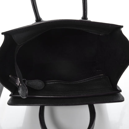 Celine Drummed Calfskin Nano Luggage Black 5 of 7