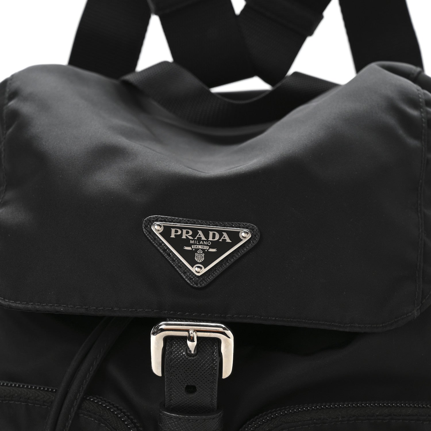 Prada Nylon Vela Medium Backpack Black 9 of 11