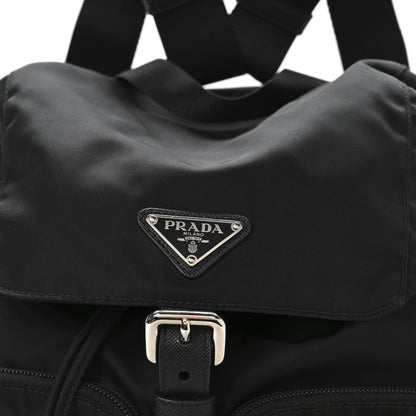Prada Nylon Vela Medium Backpack Black 9 of 11