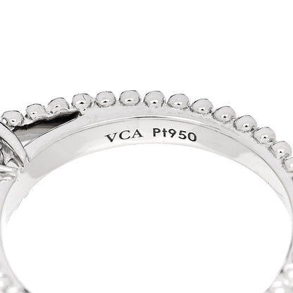 Van Cleef & Arpels Platinum Diamond Estelle Solitaire Wedding Ring 52 6 5 of 7