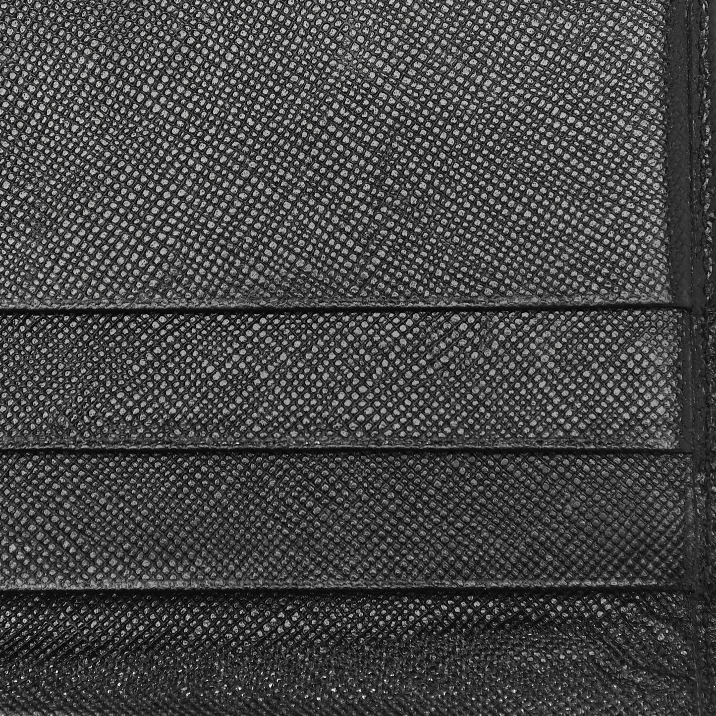 Saffiano Triangle Flap Wallet Black