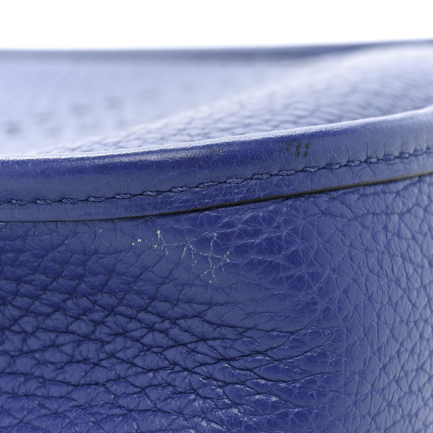 Hermes Taurillon Clemence Evelyne TPM Bleu Electrique Black 8 of 9